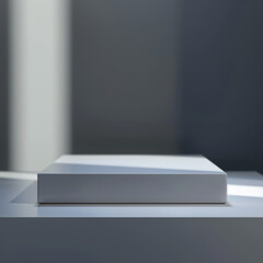 interior of a modern house with close up product display podium