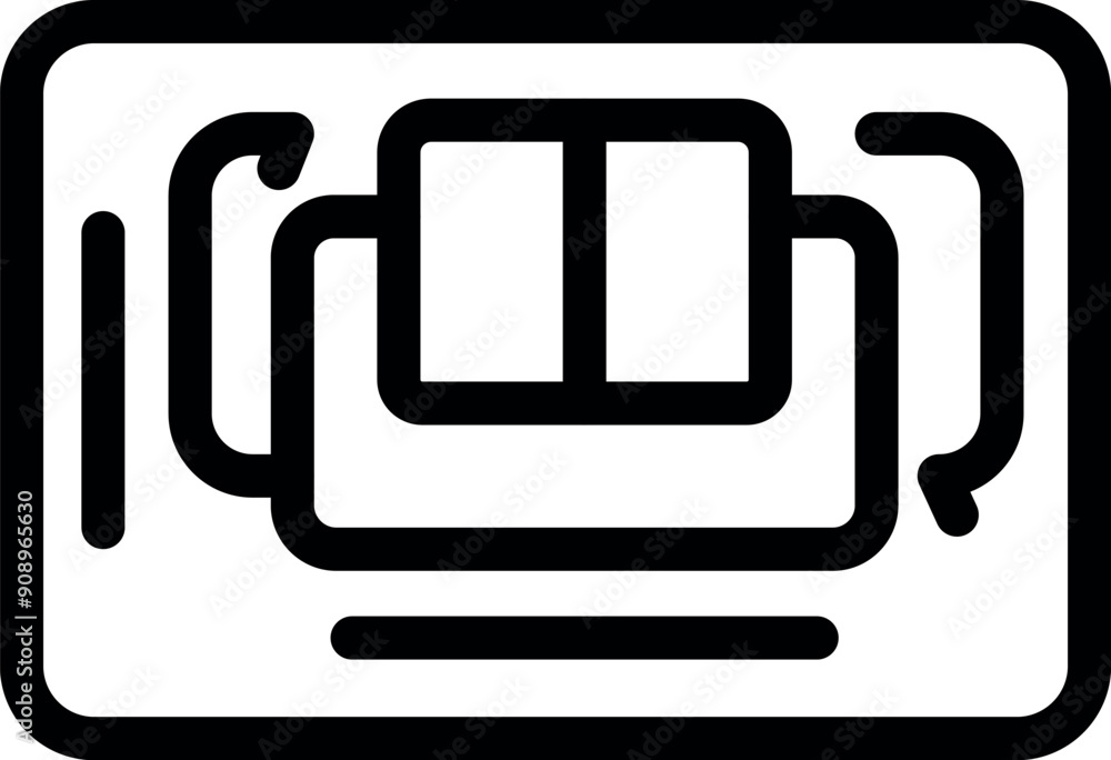 Aufkleber icon of a sim card being inserted into a smartphone, symbolizing global connectivity and mobile comm