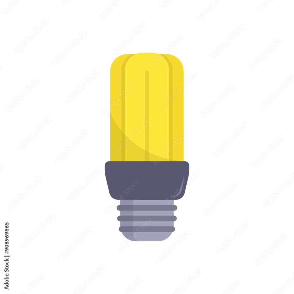 Poster lightbulb minimalist vector illustration ,simple transparent graphic element .isolated on white back