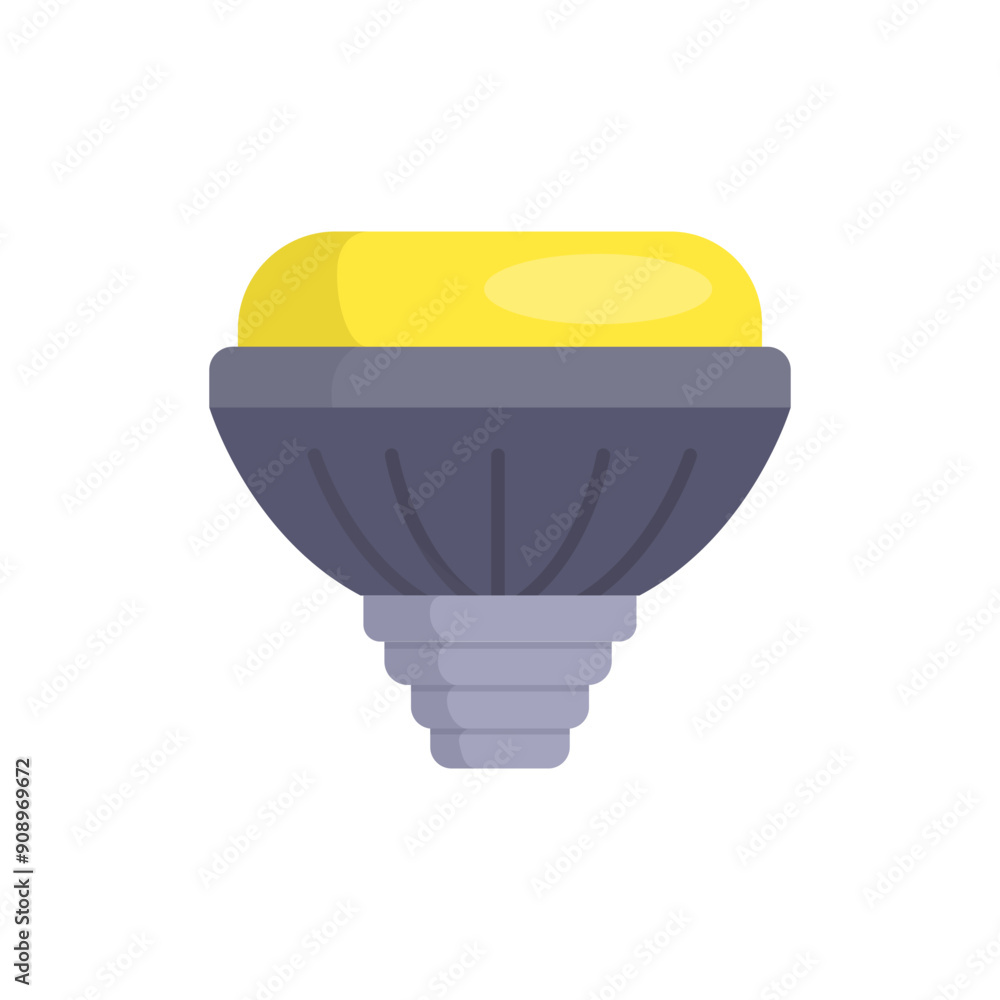 Poster lightbulb minimalist vector illustration ,simple transparent graphic element .isolated on white back