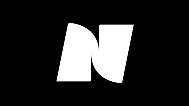 Letter N Logo Modern Minimalist Simple Design