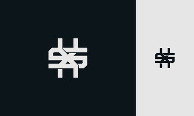 initial letters XS or SX ,X,S, overlapping interlock monogram logo line art style