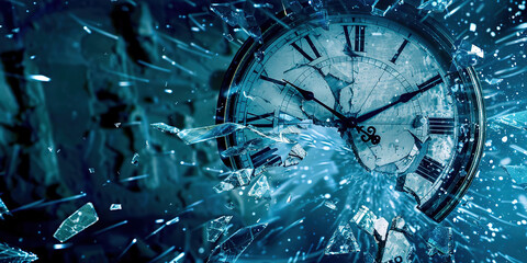 Time shattering into fragments
