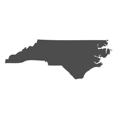 Outline of the map of the U.S. state of North Carolina
