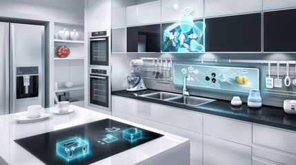 Futuristic High-Tech Kitchen 5