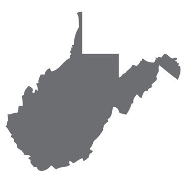 recommend clip art: Outline of the map of the U.S. state of West Virginia
