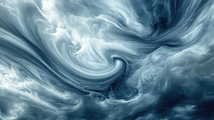 Obraz premium Abstract of everyday objects in the sky, stormy clouds swirling around