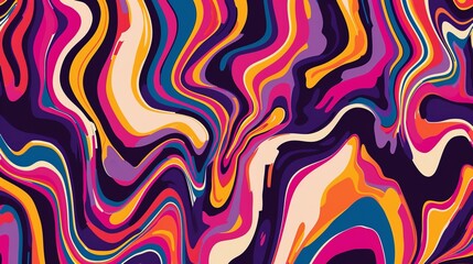 This image presents a colorful abstract design featuring swirling and flowing shapes, creating a harmonious composition that exudes creativity and artistic expression.