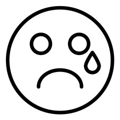 Vector Design Crying Icon Style
