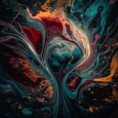 Abstract Liquid Art