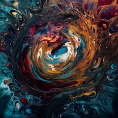 Abstract Liquid Art