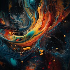 Abstract Liquid Art