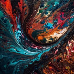 Abstract Liquid Art