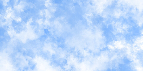 blue sky with Textured cloud, Abstract blue isolated on white background. Inspiring Views of Fluffy Clouds Blue Sky Background. Bright and enjoy with the sky refreshing Clearing day and Good weather.	