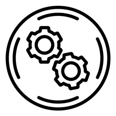 Vector Design Cogwheel Icon Style
