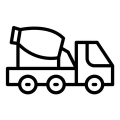 Vector Design Cement Mixer Icon Style