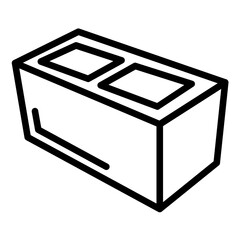 Vector Design Concrete Block Icon Style