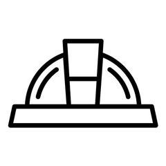 Vector Design Hardhat Light Icon Style