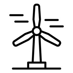 Vector Design Wind Turbine Icon Style