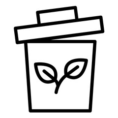 Vector Design Recycling Bin Icon Style