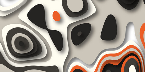 Abstract colorful paper cut background design .Abstract vector seamless pattern with shadows Trendy multicolor contemporary design for prints,flyers,banners,brochures,invitations,covers.	