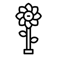 Obraz premium Vector Design Virtual Flowers Icon Style