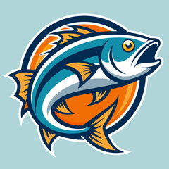 logo of a fish vector art illustrator