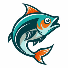 logo of a fish vector art illustrator