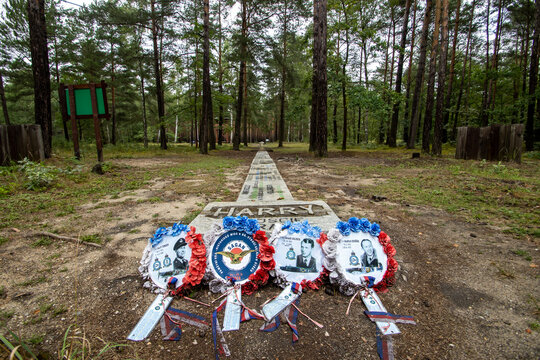 The location of "Harry" tunnel at Stalag Luft III during WWII in Zagan, Lubusz, Poland
