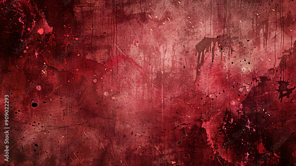 Poster red background with a grunge texture, perfect for your design