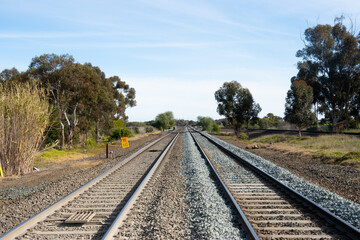 Fototapeta premium Little River Train Station in Victoria Australia