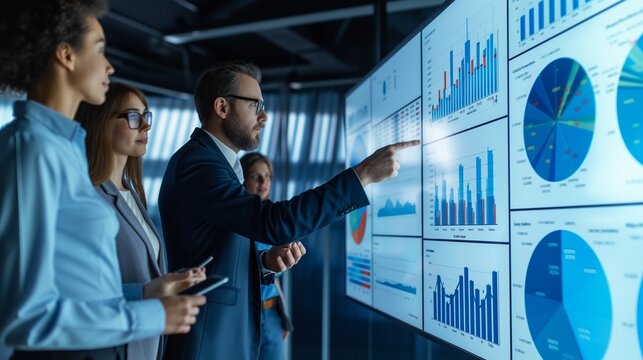 team of analysts collecting and interpreting data to inform decision-making processes