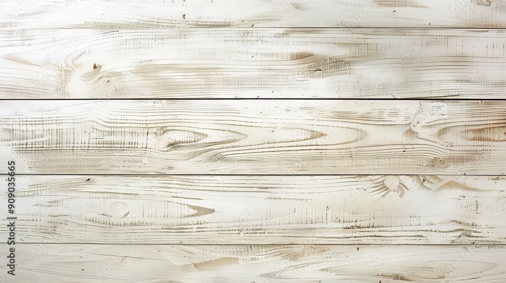 Wall mural Clean white wood texture with natural grains and light finish