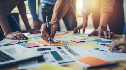 Obraz premium team of diverse professionals working together on a project
