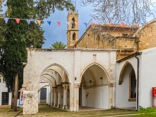 Streets of old Nicosia view. Nicosia is capital of Northern Cyprus.