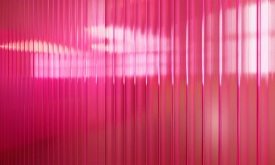 A Pink background, abstract vertical blue background, corrugated texture . A panel with luxury aesthetic backdrop, with acryl sheet material