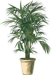 Fototapeta premium Green palm plant