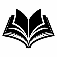 book Silhouette Vector illustration