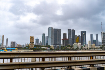 Mumbai Cityscape view from Atal Setu or Sea Bridge 2