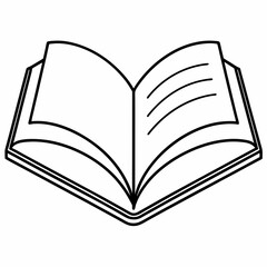 book Silhouette Vector illustration