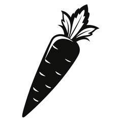 Carrot Silhouette Vector illustration