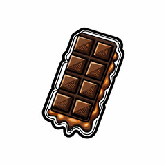 A detailed image of a chocolate bar.
