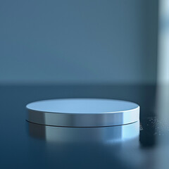 interior of a modern house with close up product display podium