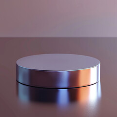 interior of a modern house with close up product display podium