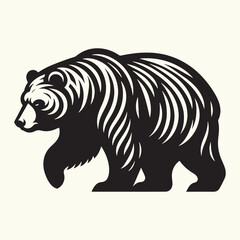 Bear Animal Silhouette Vector Illustration Design