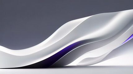 Obraz premium long piece of colored tape flying in the wind, white background, untwisted colored film 