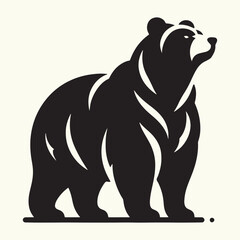 Bear Animal Silhouette Vector Illustration Design