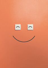 Phony Smile. Psychology of Smiling Concept Image.