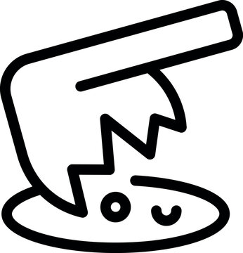 recommend clip art: Simple icon of an axe breaking ground, symbolizing the start of a new construction project