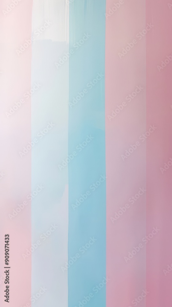Poster a soothing pastel gradient flows seamlessly from light pink to soft blue, creating a tranquil and in